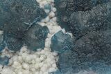 Blue, Cubic/Octahedral Fluorite Encrusted Quartz - Inner Mongolia #213874-2